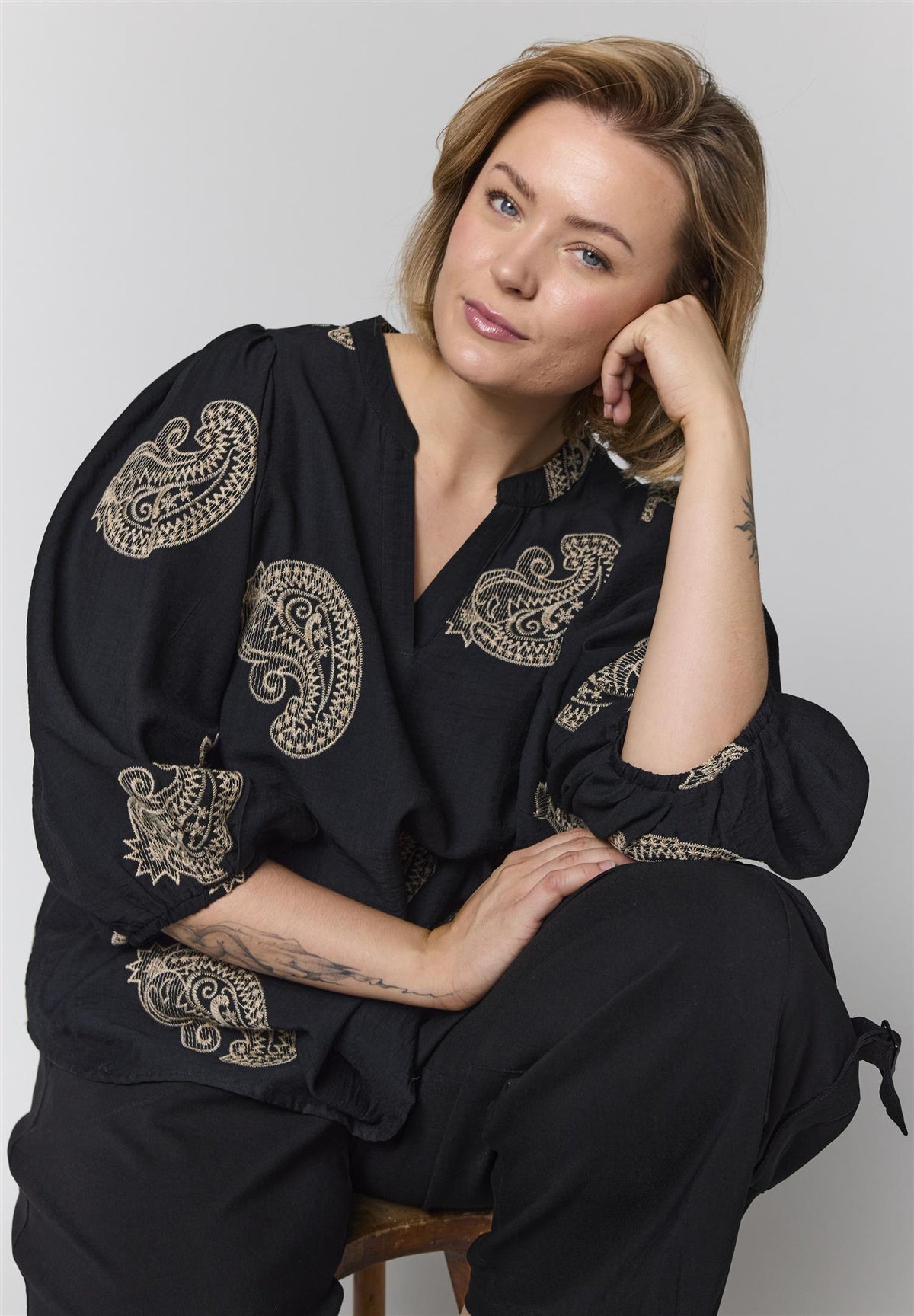 GVilde Blouse Black/Sand