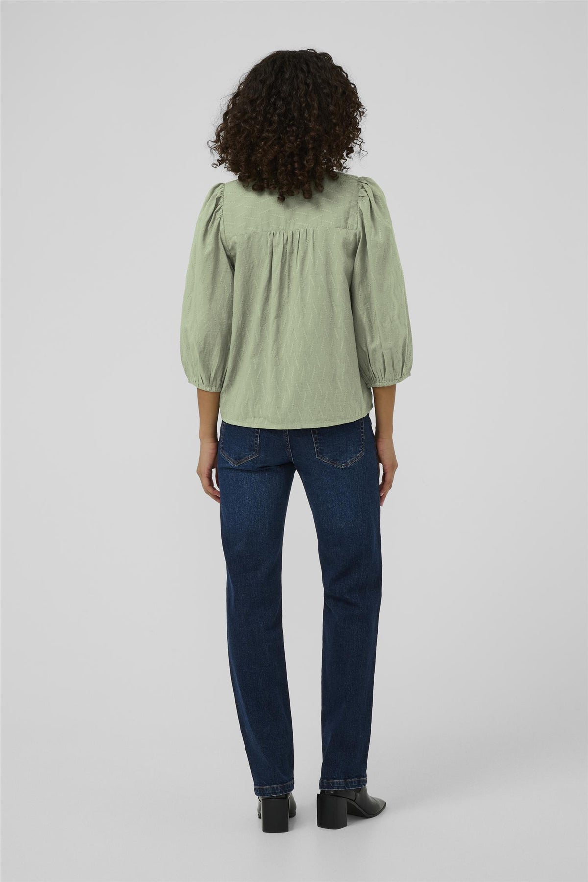 KAgabriela V-Neck Shirt Sea Spray