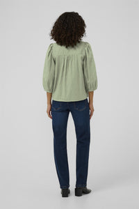 KAgabriela V-Neck Shirt Sea Spray