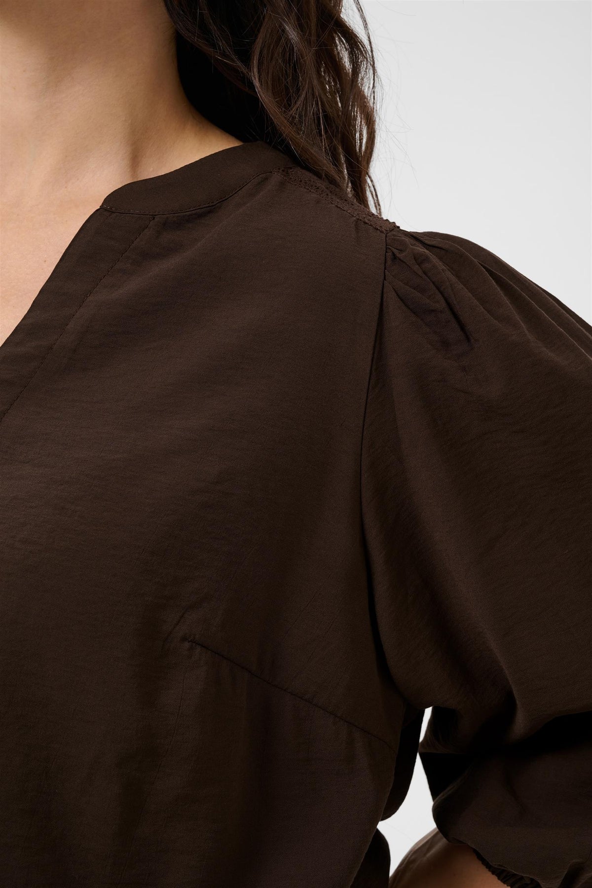 KCalberte Blouse Coffee Bean