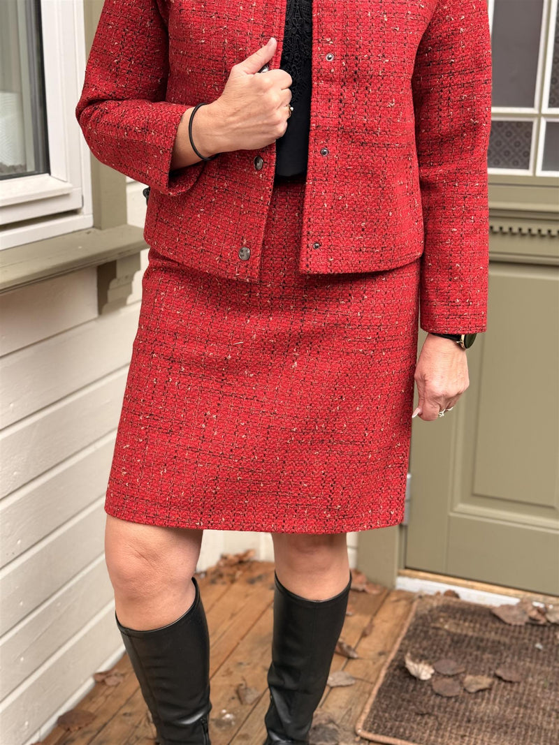 Skirt Tweed Red