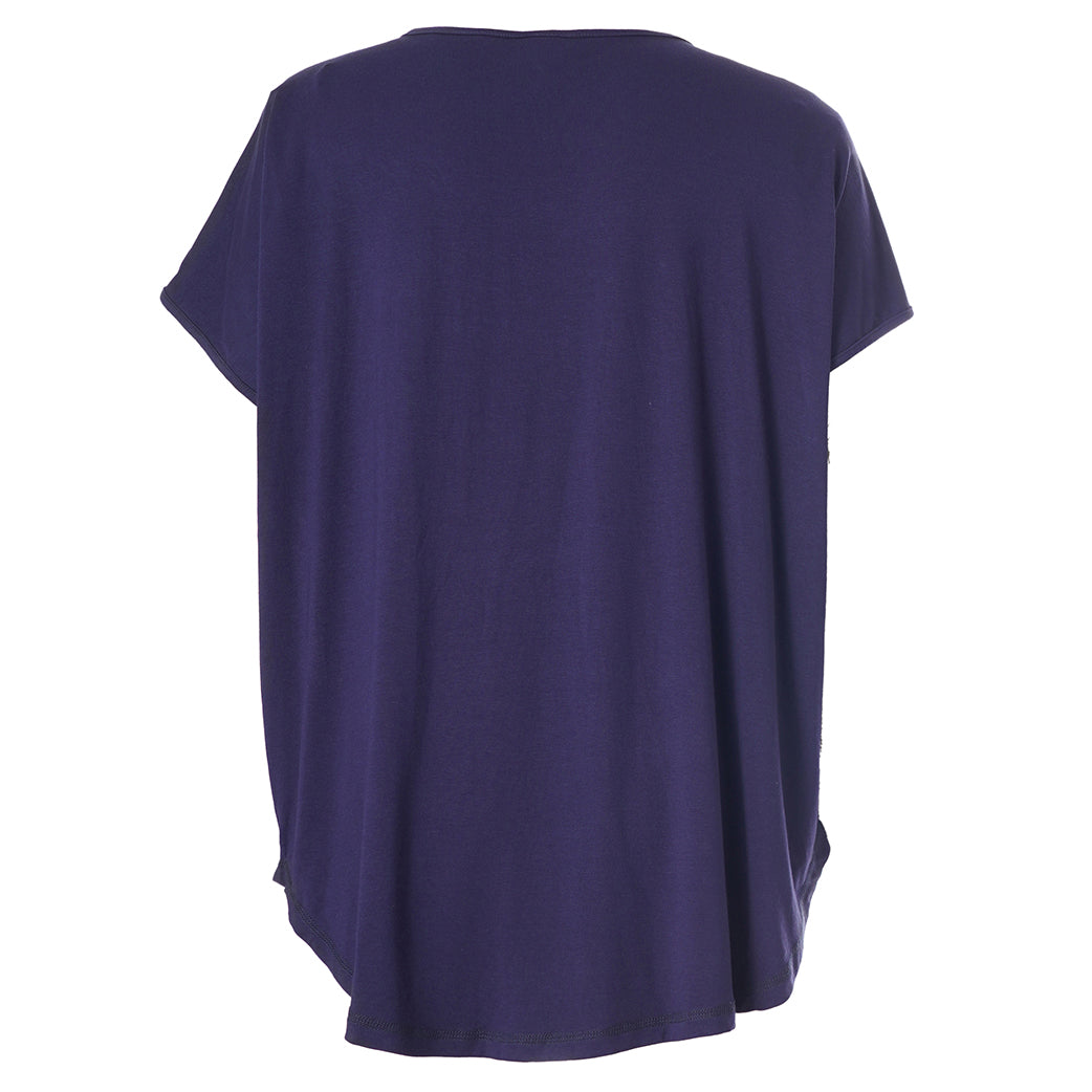 GGitte T-shirt with stones - Navy