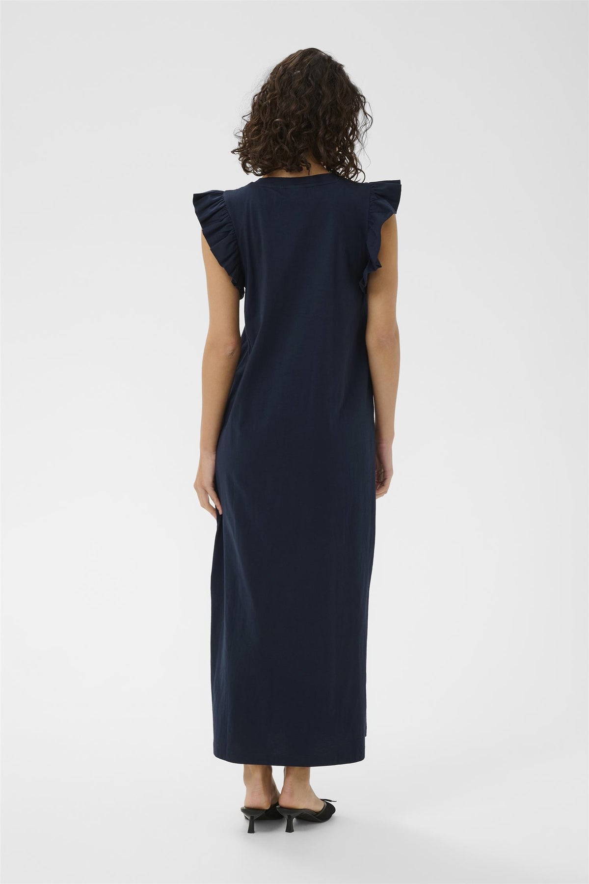 KAcelina Flounce Dress Navy