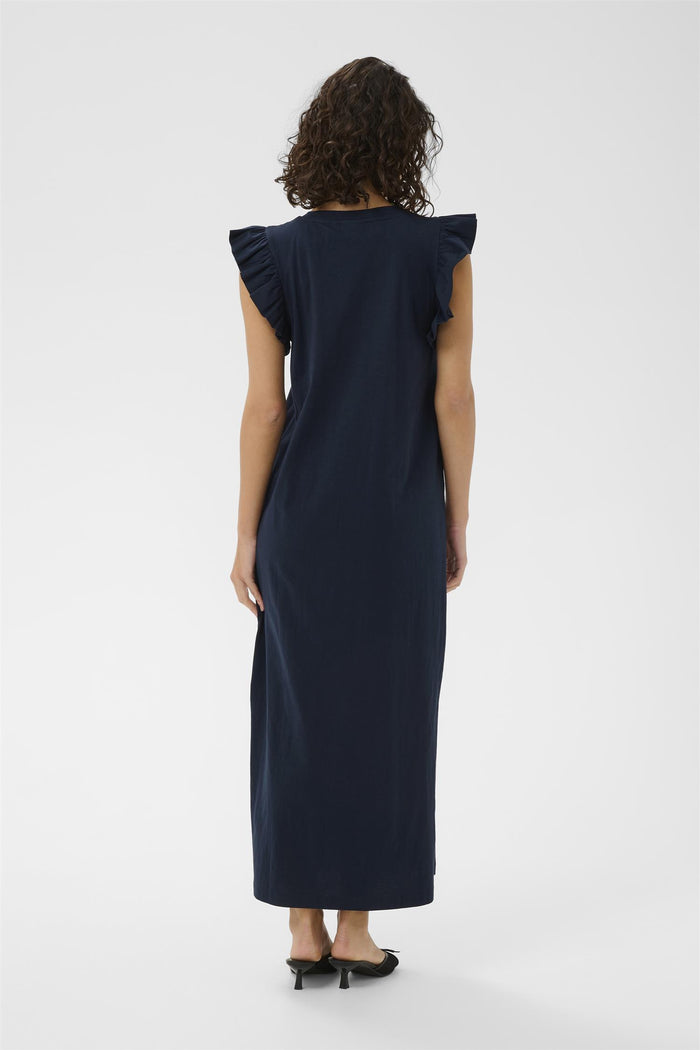 KAcelina Flounce Dress Navy