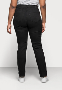 Levis Plus 724 High Rise Straight Black Sheep