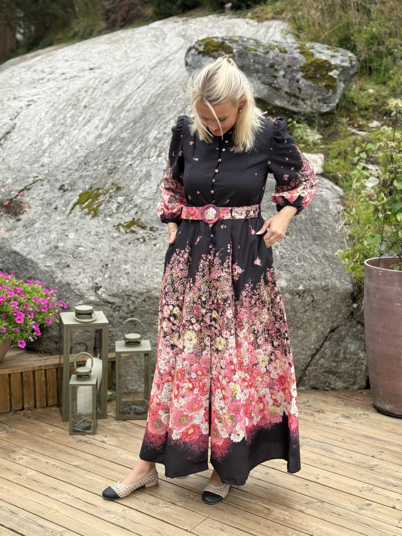 Kjole Sort/Rosa Noir