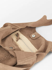 Suede Demi Bag Brown