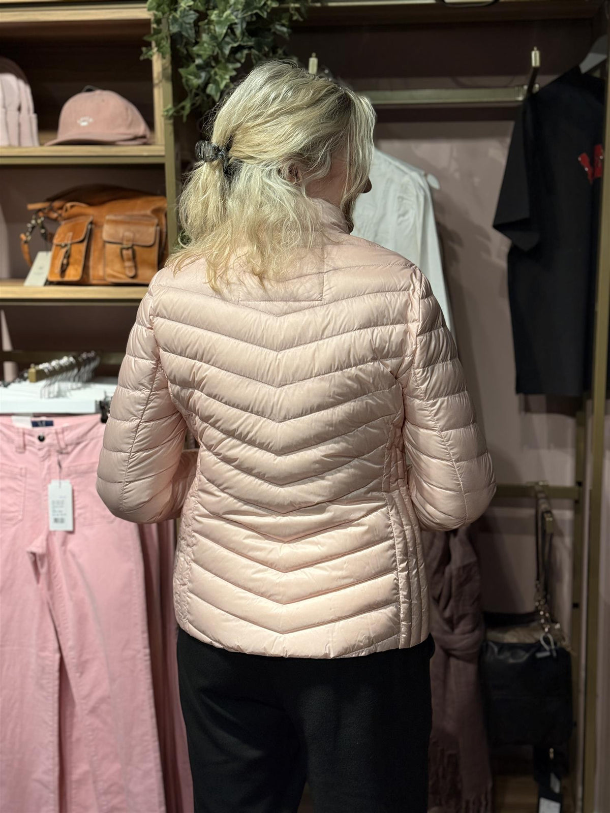 Lett Dunjakke Lys Rosa