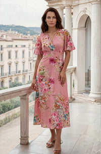 PERNILLE ROSE LONG DRESS Rose