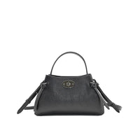 Hermine Sort veske i imitert skinn med vri-lås