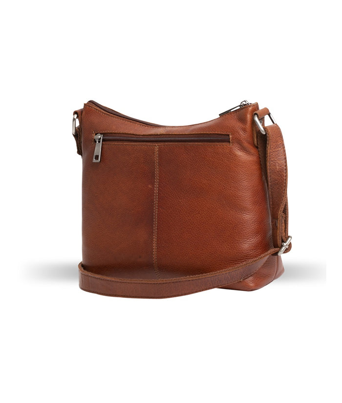 Veske Tiramisu U-Shaped Crossbody Cognac