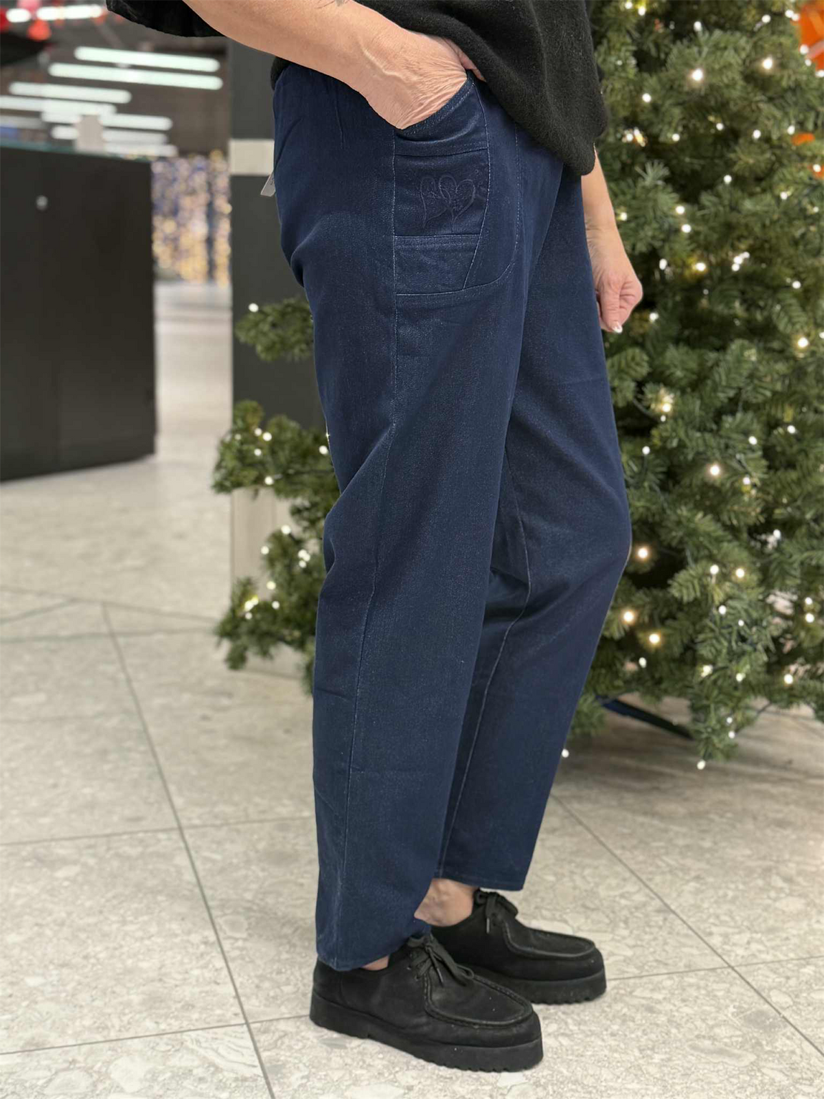 Bukse Cherry Berry Jeans Dark Blue