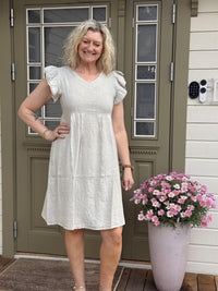 Malou Lin Dress Sand