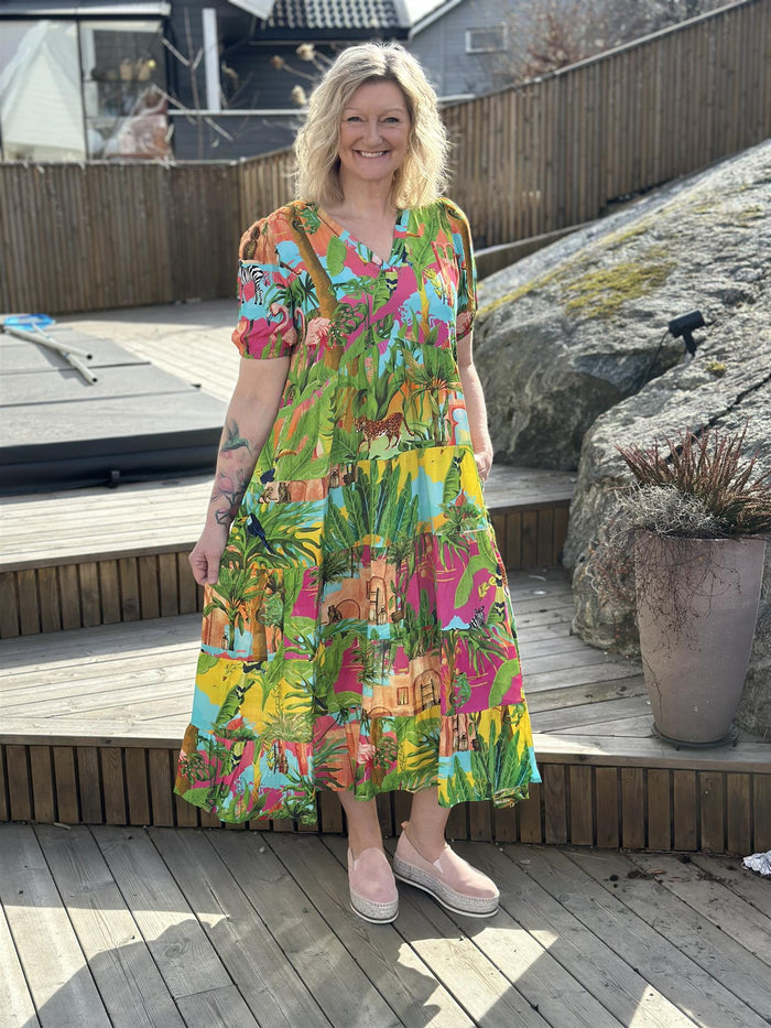 Lani Maxi Peak Dress Print