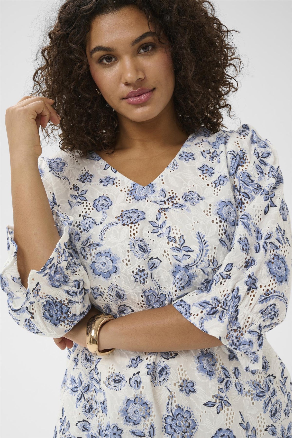 KClula Blouse Chalk Midnight