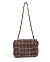 Veske Evita Liten Clutch - Rutet Brun