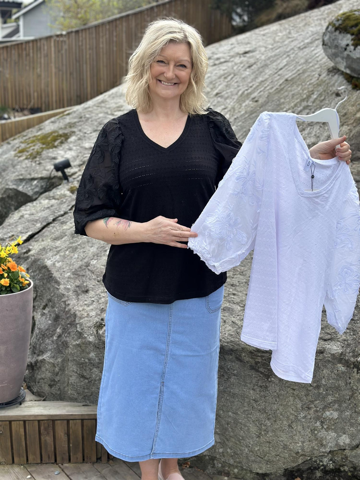 T-skjorte BlondeErm Sort