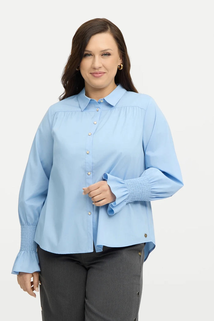 Emilee Shirt - Dove Blue