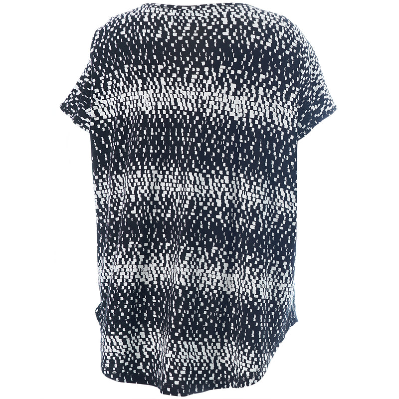Gitte T-shirt Print Black & White