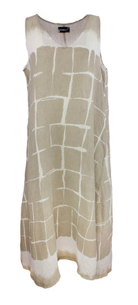 Kjole Sand Print Lin