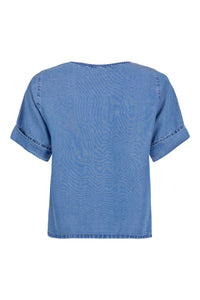 Bluse Lyocell Indigo