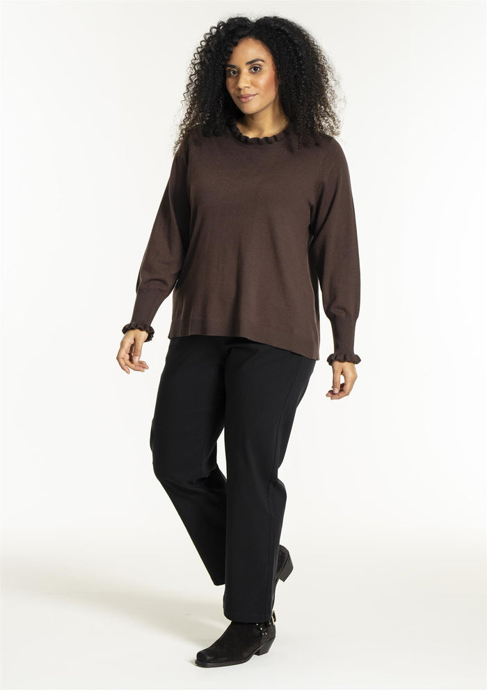 Snaila Knit Blouse Brown