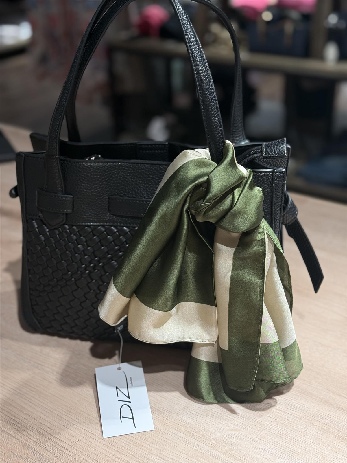 Skjerf Lite Grønn/Beige