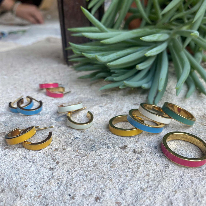 Ring, Himmelblå emalje