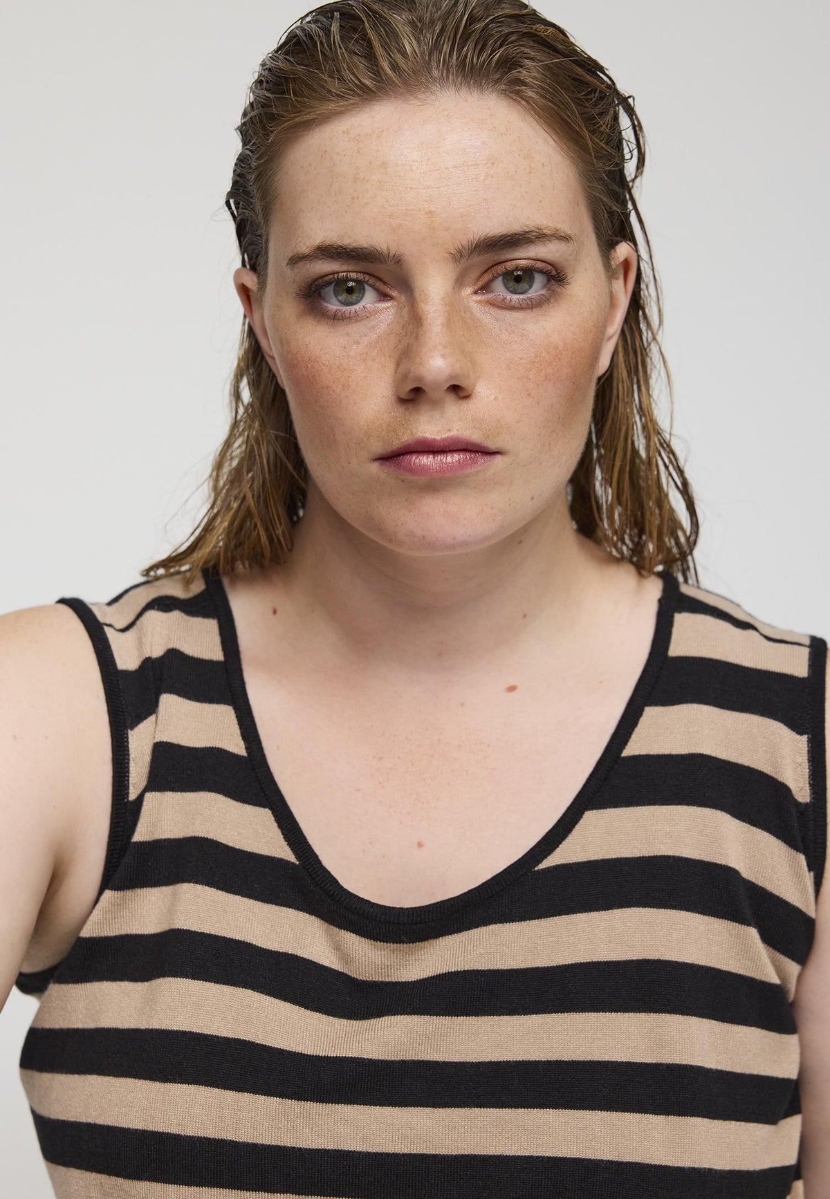 SDolly knit long dress Black/sand