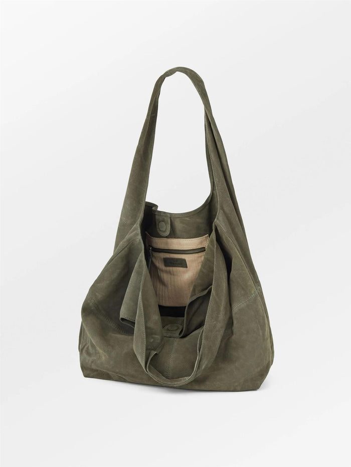 Suede Dalliea Shopper Bag Army