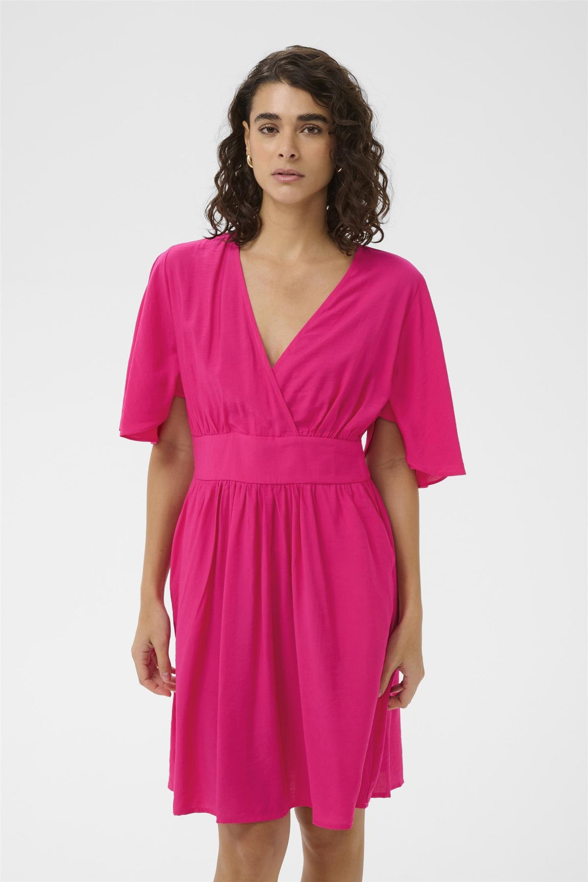 KAsirenaa Short Dress Beetroot Purple