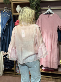 Frill Blouse Pink