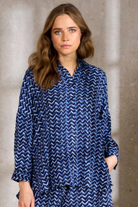 Oversized Shirt Dorthea Navy