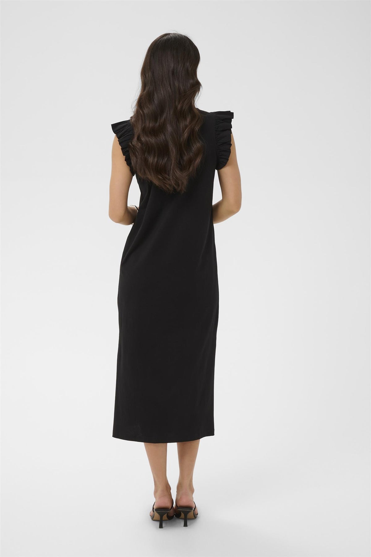 KAcelina Flounce Dress Black Deep