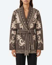 Frill Kiel Cardigan - Chokolate