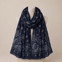 Skjerf Paisley Marine May