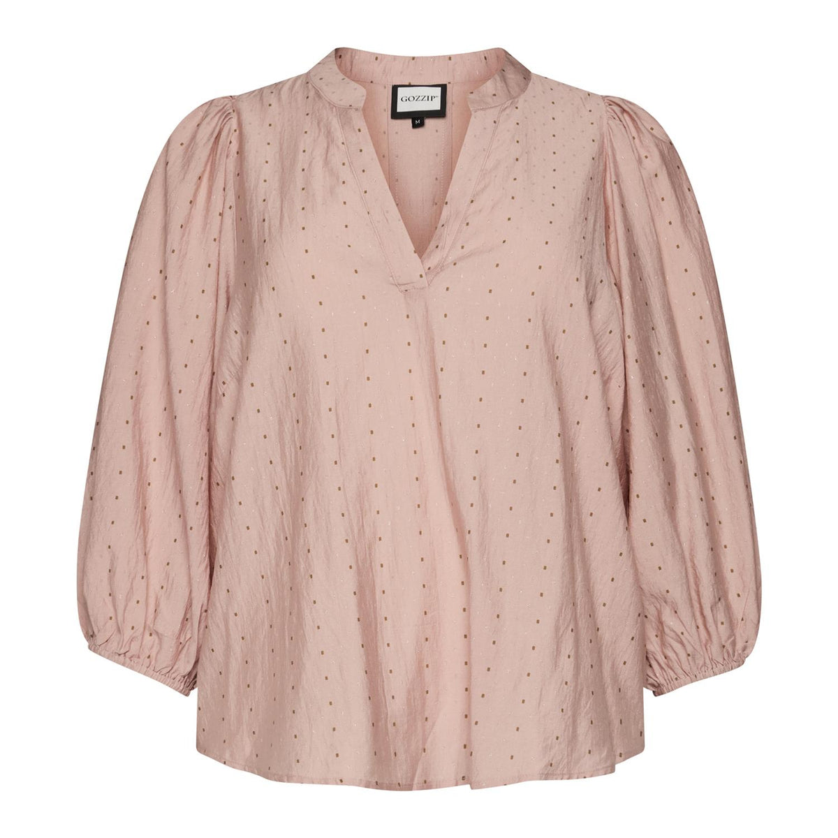 GAmaris Blouse Brown/Silver Dots
