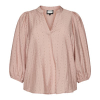 GAmaris Blouse Brown/Silver Dots