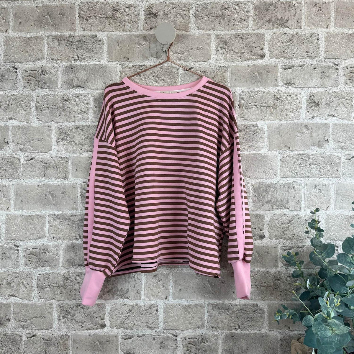 Genser Candy Pink/Brown