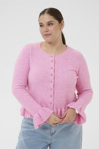 KCemmi Frill Cardigan Pink Frosting