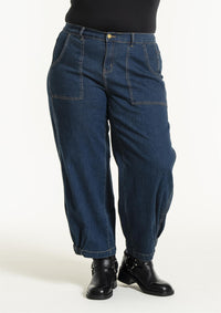 Clara Baggy Pant - Dark Denim