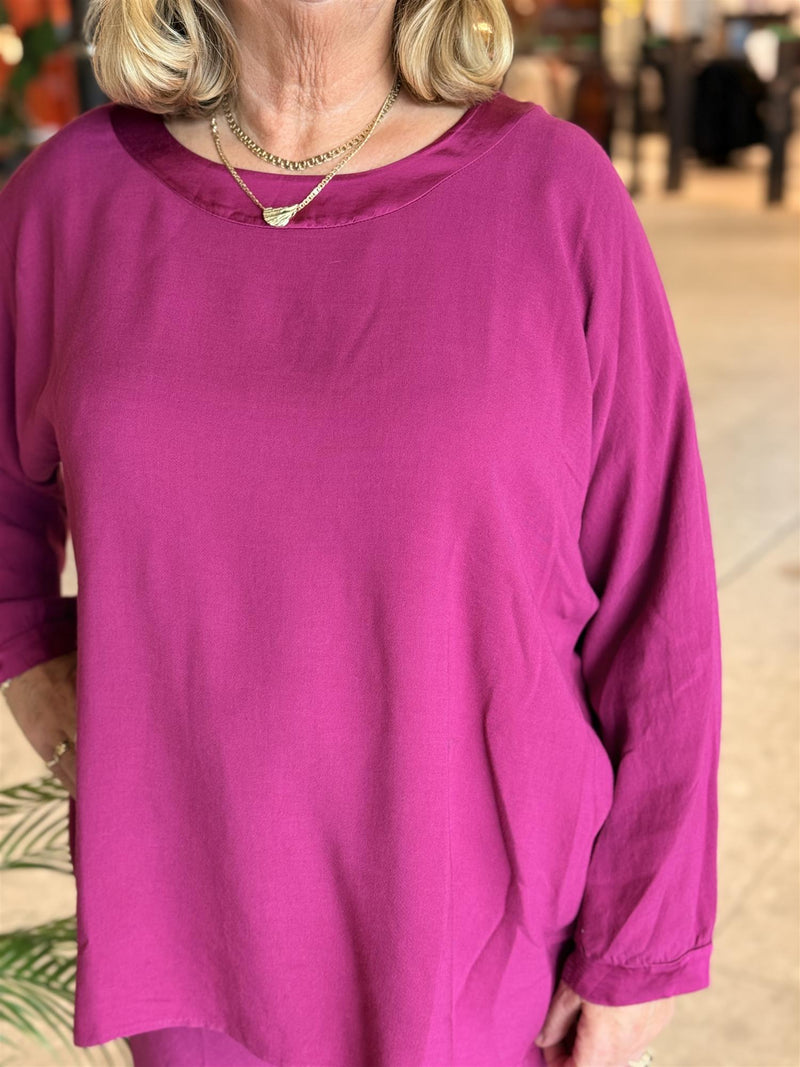 Bluse Fuchsia 2 Size