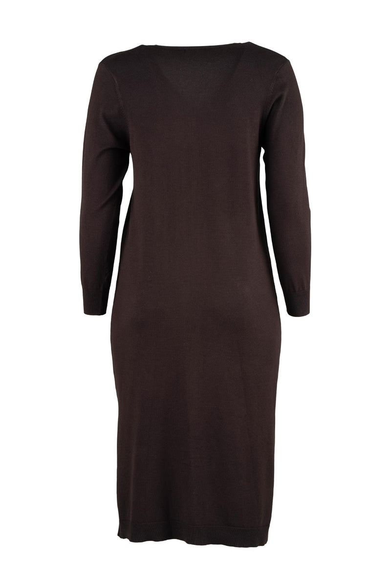 Helsinki Cardigan, FOOTLONG Dark Brown