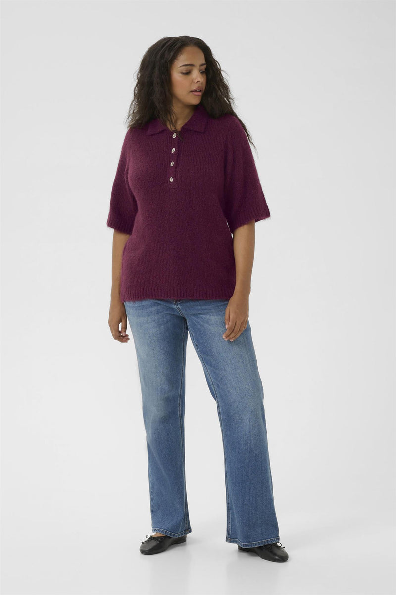 KCemilia Polo Pullover Windsor Wine