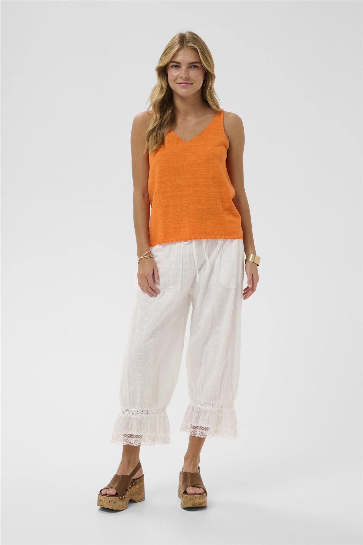 CREvisa Knit Top Celosia Orange
