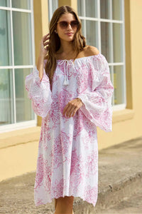 Tunika Fhira White/Pink