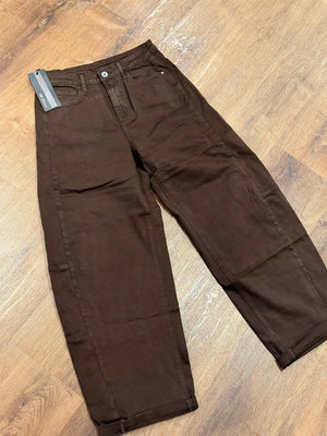 Jeans Barrel Palma - Dark Brown