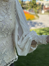 Bluse Lux Plisse Offwhite