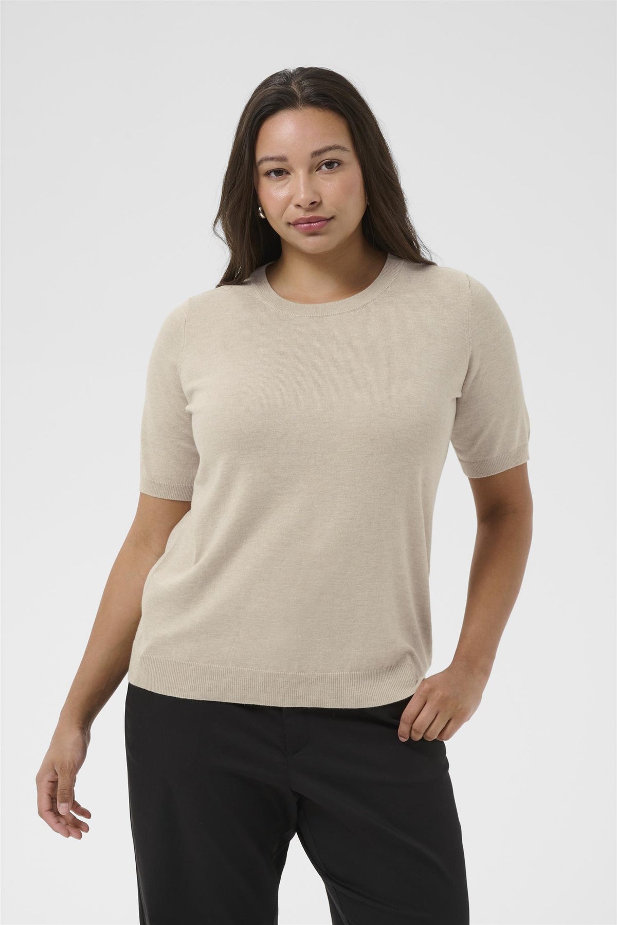 KClizzy Knit Pullover Feather Grey