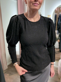 Bluse Tea Lurex Black